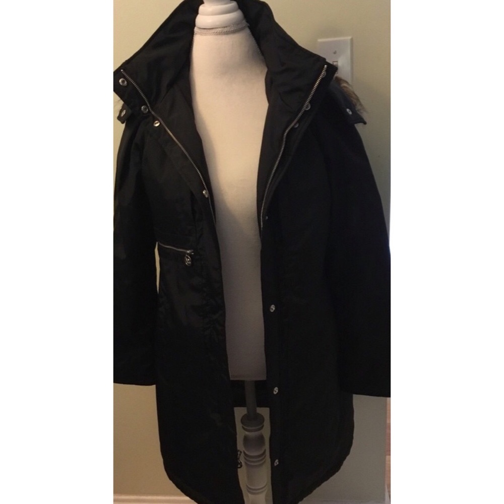 Michael Kors Long Jacket with Removable Hood